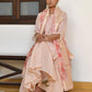 Vaasva Women's Apricot Chanderi Sharara Set | Swadesiicart