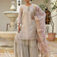 Vaasva Women's Khakhee Chanderi Sharara Set | Swadesiicart