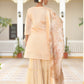 Vaasva Women's Peach Chanderi Sharara Set | Swadesiicart