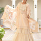Vaasva Women's Peach Chanderi Sharara Set | Swadesiicart