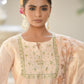 Vaasva Women's Peach Chanderi Sharara Set | Swadesiicart