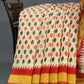 Shades of Cream And Red Colour Blouse Patola Print Semi Chanderi Saree By Gayathri Reddy Designer Studio | Swadesiicart