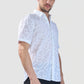 Xkind White Embroidered Relaxed Fit Shirt | Swadesiicart