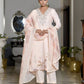 Vaasva Women's Peach Linen Suit Set With Printed Dupatta | Swadesiicart
