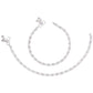 AanyaCentric Silver Plated Traditional Anklets Payal - Classic and Stylish for Women and Girls