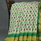 Shades of Cream And Mango Green Colour Blouse Patola Print Semi Chanderi Saree By Gayathri Reddy Designer Studio | Swadesiicart