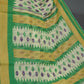 Shades of Cream And Mango Green Colour Blouse Patola Print Semi Chanderi Saree By Gayathri Reddy Designer Studio | Swadesiicart