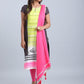 W for Woman Black & Green Printed Stylized Round Neck kurta