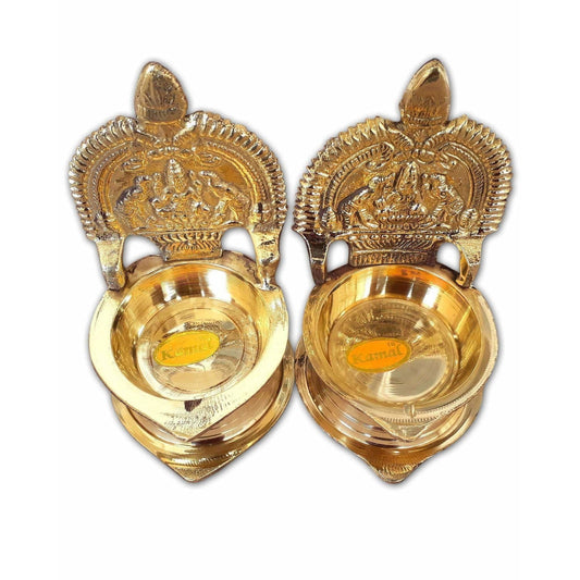 Kamakshi Diya Lamp / Kamakshi Deepam - 1 Pair | Swadesiicart