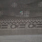 Grey Colored Block Printed Semi Chanderi Saree By Gayathri Reddy Designer Studio | Swadesiicart