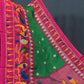 Mango Green Colored with Buttes Semi Silk Kota Saree By Gayathri Reddy Designer Studio | Swadesiicart