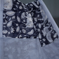 Shades of Dark Navy Blue And Grey With Pichwai Print Munga Cotton Saree By Gayathri Reddy Designer Studio | Swadesiicart