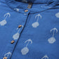 HERE&NOW Women Blue & White Ethnic Motifs Printed Kurta - Swadesiicart
