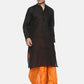 Sethukrishna Men Orange & Green Solid Readymade Dhoti Pant | Swadesiicart