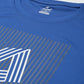 Alcis Men Blue Typography Printed Slim Fit Training Or Gym T-shirt | Swadesiicart