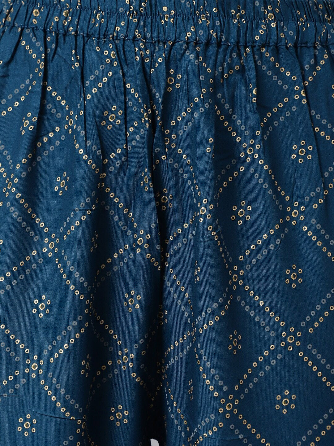 Khushal K Women Blue Ethnic Motifs Empire Kurta with Trousers & With Dupatta - Swadesiicart