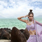 House of Panchhi Mauve Net Multi Sequins with heavy Zarkan embroidery Lehenga choli & Dupatta | Swadesiicart