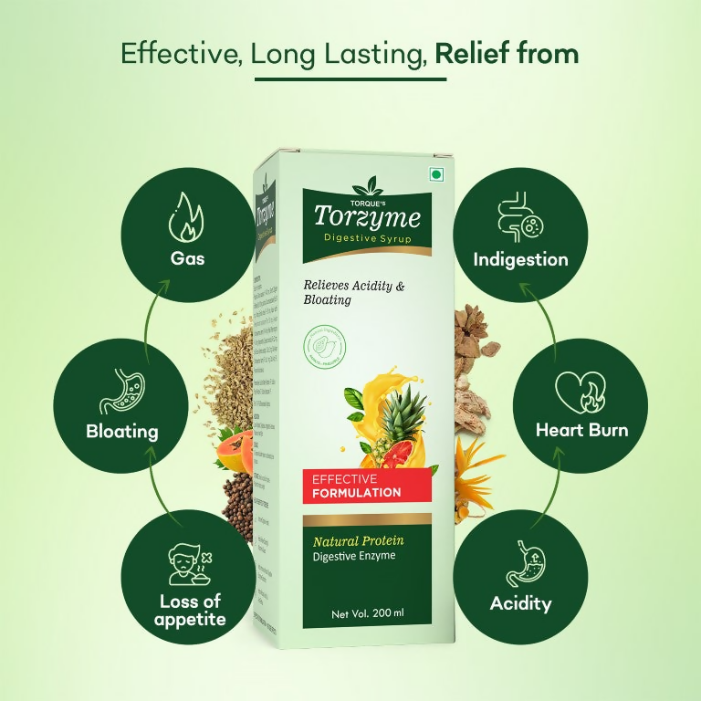 Torque's Torzyme Natural Protein Syrup - Swadesiicart