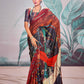 Anaita Maroon Pure Satin Silk With Zari Weaving Saree With Blouse