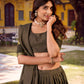 Lorenvalley Fashion Grey Chettinad Cotton Chex with Zari Weaving Work Lehenga Choli with Dupatta - Swadesiicart