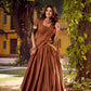 Lorenvalley Fashion Brown Chettinad Cotton Chex with Zari Weaving Work Lehenga Choli with Dupatta - Swadesiicart