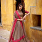 Lorenvalley Fashion Chiku Pure Chanderi Thread Work Lehenga Choli with Dupatta - Swadesiicart