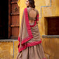 Lorenvalley Fashion Chiku Pure Chanderi Thread Work Lehenga Choli with Dupatta - Swadesiicart