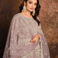 Anaita Purple Embroidered Net Anarkali Suit