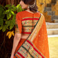 Lorenvalley Fashion Orange Pure Chanderi (Naylon) Zari Weaving Work Lehenga Choli with Dupatta - Swadesiicart