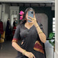 Lorenvalley Fashion Black Pure Chanderi Zari Weaving Work Lehenga Choli with Dupatta - Swadesiicart