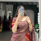 Lorenvalley Fashion Brown Pure Chanderi Zari Weaving Work Lehenga Choli with Dupatta - Swadesiicart