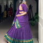 Lorenvalley Fashion Purple Pure Chanderi Zari Weaving Work Lehenga Choli with Dupatta - Swadesiicart
