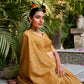 Lorenvalley Mustard Pure Chanderi Plain With Zari Weaving Work Border Lehenga Choli | Swadesiicart