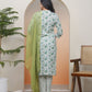 Vaasva Women White Cotton Kurta With Cotton Pant & Dupatta | Swadesiicart