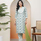 Vaasva Women White Cotton Kurta With Cotton Pant & Dupatta | Swadesiicart