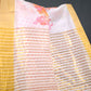Shades of Milk White Colour Floral Design Chander Printed Saree By Gayathri Reddy Designer Studio | Swadesiicart