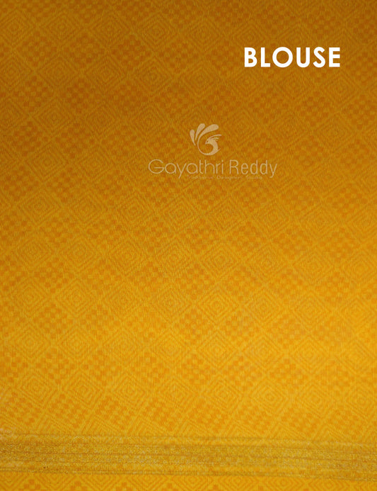 Shades of Cream And Light Orange Colour Blouse Patola Print Semi Chanderi Saree By Gayathri Reddy Designer Studio | Swadesiicart