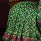 Dark Leaf Colored All Over Printed Semi Chanderi Saree By Gayathri Reddy Designer Studio | Swadesiicart