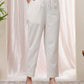 Vaasva Women Natural Cotton Flax Solid Straight Pants | Swadesiicart
