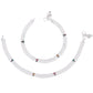 AanyaCentric Silver Plated Traditional Anklets Payal - Classic and Stylish for Women and Girls