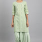 W for Woman Green Draped Pants