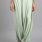W for Woman Green Draped Pants