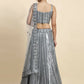 Jyoti Fashion Classy Grey Faux Georgette 3MM & 7MM Sequins Embroidery Lehenga Choli with Dupatta | Swadesiicart