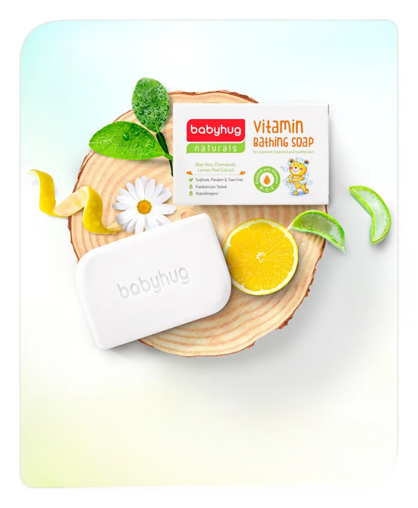 Babyhug Naturals Vitamin Bathing Soap - Swadesiicart