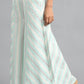 W for Woman Blue Striped Pants