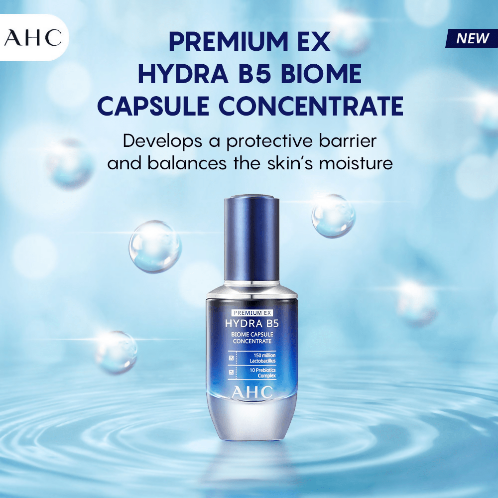 AHC Premium EX Hydra B5 Biome Capsule Concentrate Serum - Korean skincare | Swadesiicart