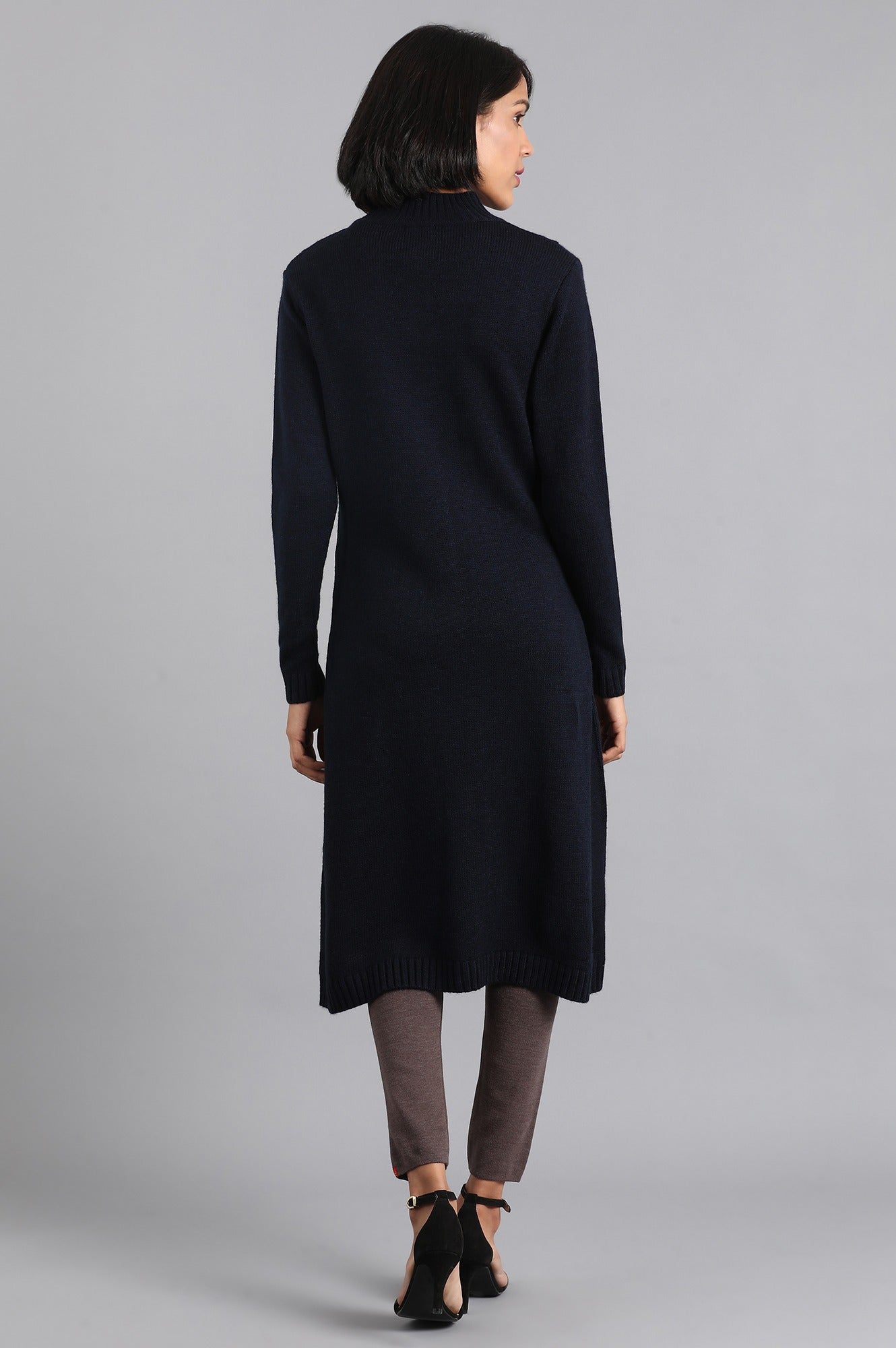 W for Woman Blue Long Jacket