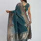 Shree Shyam Fashion Linen Cotton Sea Green Saree