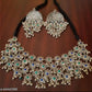 Tehzeeb Creations Women's Silver Colour Oxidised Necklace And Earring With Multi Beads - Swadesiicart