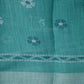 Shades of Light Rama Green Colour Floral Print Semi Chanderi Saree By Gayathri Reddy Designer Studio | Swadesiicart